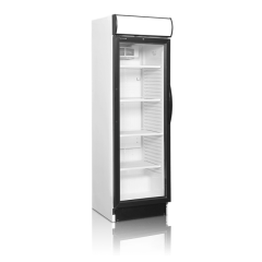Tefcold Displaykøleskab med lystop CEV425CP 2 LED i venstrehængslet udgave - Displaykøleskab - Køleskab med glaslåge