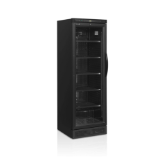 Tefcold Displaykøleskab CEV425 sort i venstrehængslet udgave - Displaykøleskab - Køleskab med glaslåge