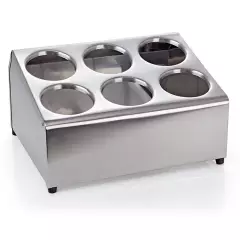 Bestikholder stål til 6 bestikbøtter - Buffet