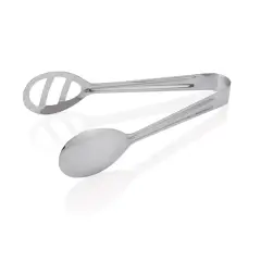 Serveringstang ske m/3 huller, længde 19 cm - Tænger og serveringsbestik