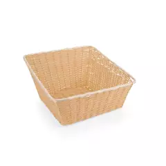 Brødkurv poly rattan skrå 43x43x24 cm - Brødkurve