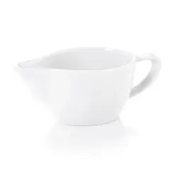 Hvid saucekande i porcelæn 200 ml 15x7,5x6 - Sauceskåle