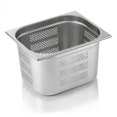 Gastrobakke stål perforeret små huller 1/2gn, højde 20,0 cm - Gastrobakker (GN bakker)