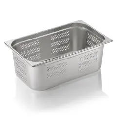 Gastrobakke stål perforeret små huller 1/1gn, højde 20,0 cm - Gastrobakker (GN bakker)