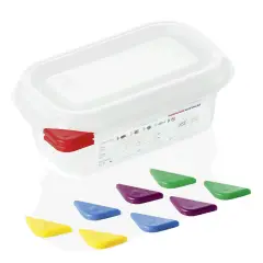 Araven opbevaringsboks med låg plast 1/9gn, dybde 6,5 cm - Beholdere og bøtter