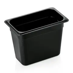 Gastrobakke polycarbonat SORT 1/4gn 4,8L, højde 20 cm - Gastrobakker (GN bakker)