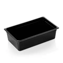 Gastrobakke polycarbonat SORT 1/1gn 20,0L, højde 15 cm - 