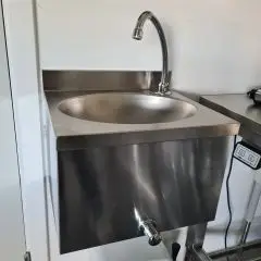 RGV hygiejne vask rustfri 380x300x210 mm knæ betjening - Inventar