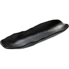 Melamin fad rektangulær sort 34x10,5 H3 cm (udgår) - Outlet