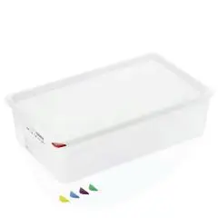 Araven opbevaringsboks med låg plast 1/1gn, dybde 15cm - 