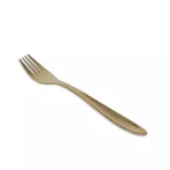 Spisegaffel GULD længe 19,5 cm - Outlet