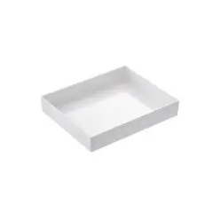 Stabelbart fad i hvid melamin 1/2GN h6cm - 