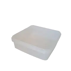 Plastbøtte 1,5 L klar ekskl. låg - frysekvalitet - 