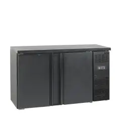 Tefcold Backbar med to sorte låger CBC210 - Backbar