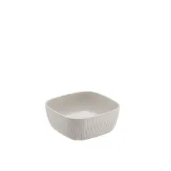 Norway melamin skål cremefarvet kvadratisk 19,5x19,5x8 cm - 