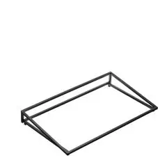 Buffetopsats skrå sort metal til buffet 1/1GN (passer til T0586Z og fade T8456 og T8457) - Buffet